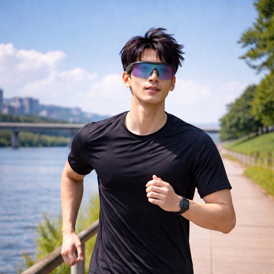 慢跑配戴 MUEDO E20Pro 情境